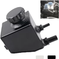 Silver Black Aluminum Power Steering Pump Fluid Reservoir Tank for V6 V8 VT VX VU VY VZ VE LS1 LS2