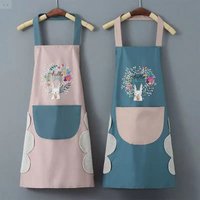 Hand-wiping Kitchen Household Cooking Apron Oil-proof Waterproof Men Women Adult Waist Fashion Coffee Overalls Wipe Hand Apron