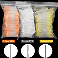 100Pcs/Bag 25G/27G/30G Dental Endo Irrigation Needle Tip Endo Syringe Root Canal Washing Needle Tip Dentistry Materials