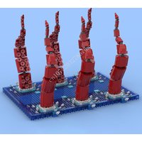 1833 PCS Kraken Tentacles Sea Monster Display Building Blocks Model Assembly DIY Educational Man Gift For Adults Home Decoration