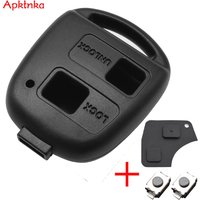 Apktnka Car Remote Key Shell Pad Switches Case For Toyota RAV4 Prado Corolla Land Cruiser Previa Celica 2 Rubber Button Repair