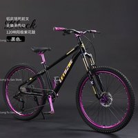 AliExpress NONE Soil Slope Shock Absorption Mountain Bike Mountain Off-Road Action Adult Male Female Teen Student Variable Speed Bike