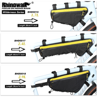 Rhinowalk Bike Front Frame Bag Water-Resistant 1.7L/2.4L/2.9L Bikepacking For MTB&Road Bike Cycling Triangular Crossbeam Pack