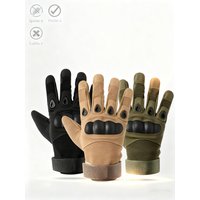 AliExpress NONE Anti-Slip Tactical Full Finger Gloves, Men's Outdoor Gear for Air Gun Shooting, Bicycle Riding & Daily Use Clothing Gloves