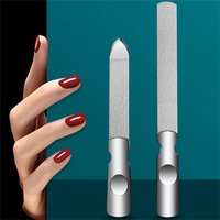 1Pcs High-Quality Double Sided Nail Files Stainless Steel Manicure Pedicure Grooming For Professional Finger Toe Nail Care Tools