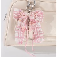 Women's Bag Pendants New Korean Bow Pearl Rhinestone Gentle Sweet Exquisite Simple Versatile Fashionable Bag Charms Keychains