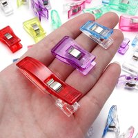 20-100pcs/Lot Securing Quilting Clip For Crafting Crocheting Knitting Clothing Sewing Tool Colorful Plastic Sewing Clip Craft