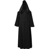 Cosplay Jedi Robe Knight Cloak Medieval Monk Robe Costume with Hood Priest Robe Outfit Medieval Cloak Halloween For Stage