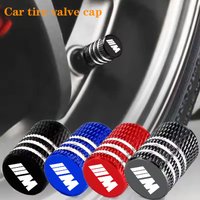 Car Tire Valve Stems Cap Knurling Style Tire Valve Cap Aluminum For BMW M Power X1 e84 X3 f25 X5 e53 x6 e71 ix3 i3 320i 330d M4