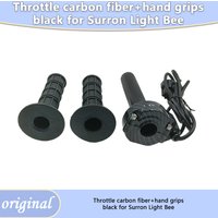 Electric Scooter Carbon Fiber Throttle And Hand Grips Black Handle Bar For Surron Light Bee Accelerator Spare Parts Accessories