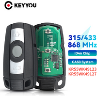 KEYYOU With Battery Car Remote Key 315/433/868MHz PCF7953 For BMW CAS3 1/3/5/7 Series X5 X6 E60 E61 E70 E71 E87 E90 Z4 KR55WK491