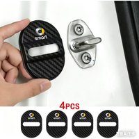 Silicone Car Door Lock Buckle Protection Cover Elastic For Smart Fortwo 451 450 453 Forfour Roadster Forjeremy