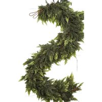 Christmas Cedar Garland Winter Pine Garland For Mantle Holiday Atmosphere Props Party Supplies For Front Door Living Decor