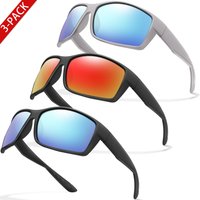 3 Packs Polarized Fishing Sunglasses Man Women Outdoor Sports Cycling Hiking Driving Multi Colour Classics with UV Protection
