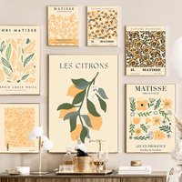 Matisse Flowers Market Yayoi Kusama Abstract Wall Art Canvas Painting Posters and Prints Wall Pictures for Living Room Decor