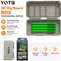 YOTO European Carp Fishing Rig Storage Box with 4 Magnetic Rig Winders for Hooks, Hooklinks and Terminal Tackle