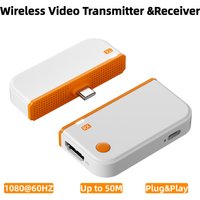 Type-C Wireless Transmitter and Receiver 1080P HDMI-Compatible Wireless Video Transceiver Extender Adapter for PC TV Phone