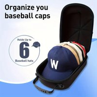 C Baseball Hat Travel Bag Baseball Cap Travel Case Storage Carrier Box Display Bag Eva Baseball Cap Carrying Bag