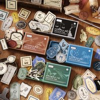 Mr.Paper 4 Boxes Vintage Craft Kit, 30 Sheets/Box Journal Scrapbooking Supplies, Decorative Card Set for DIY Collage