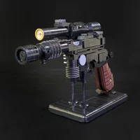 NEW 898PCS Star Battle Movie MOC Hang Solo DL 44 Blaster Model DIY Creative Ideas Display Assembly Building Blocks Birthday Gift