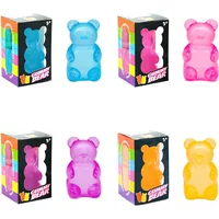 Gumdrop Bear Needoh Sensory Toy Anxiety Reliever Fidget Tool For Anxiety Focus Calm Down ADHD Toy Non-toxi For Adults Kids