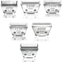 Animal Grooming Wide Blades Compatible with Andis,Oster A5,Wahl km10 Clippers Stainless Steel Blades for Pet,Dog,Cat,Horse