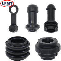 10/5 sets Motorcycle Scooter Brake Upper Lower Pump Caliper Shock Absorber Sleeve Dust Covers Disc Waterproof Rubber Caps parts