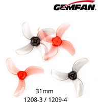 Gemfan 31mm Propeller 3 Blade 1208 4 Blade 1209 Hole 0.8mm 1.0mm 1.5mm for 25000kv motors Props FPV Freestyle Tinywhoop 8Pair