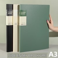 A3 Side-Loading Portfolio 8K Album for Children's Certificates, Artwork, Drawing Paper, and Poster Collection Folder