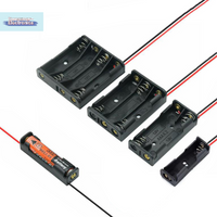 【1PC 2/3/4Slots AAA Battery Holder Case AAA Cell Storage Box Battery Container】