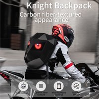 Motorcycle Duffel Bag Riding Backpack App Bluetooth Control LED Eyes Pattern Luminous Hard Shell Full Helmet Rider Helmet Bag