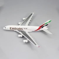 Replica 1/250 Scale A380 UAE Airline Aircraft Plastic ABS Assembly Plane Model Airplanes Model Toy For Collection