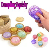 Soft TPR Glitter Dumpling Squishies Blind Box Dough Ball Slow Rising Squeeze Toy Stress Relief For Adults Kids Gifts 2026 New