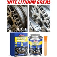 AliExpress NONE White Lithium Grease Lubricant With Brush Waterproof Anti Rust Noise For Garage Door Hinges Automotive Bike Chain Hardware Tool
