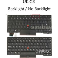 UK GB Backlit Keyboard For Lenovo 5N20V43316 5N20V43025 ThinkPad S2 5th gen / S2 yoga 5th gen, X13 Gen 1 Backlit / No Backlit