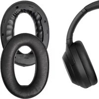 1 Pair Of Earpads For Sony WH-1000XM4 Headphone Ear Pads Cushion Soft Leather Memory Sponge Cover Repair Durable Earmuffs