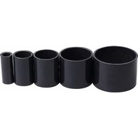 ID 48mm 51mm 55mm 57mm 60mm 63mm 65mm 68mm 70mm 76mm Straight Silicone Coupler Tubing Hose Turbo Intake Pipe Reinforced Black