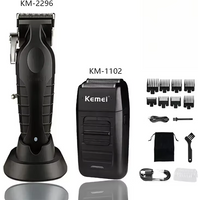 Kemei Haarschneidemaschine Kit KM-2296 KM-2299 KM-1102 Elektrische Haarschneidemaschine für Herren Professionelle Haarschneidemaschine Clipper