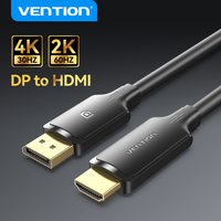 Vention DisplayPort to HDMI Cable 4K60Hz/4K30Hz DP to HDMI Converter for PC Laptop Monitor Projector HD TV DP to HDMI Adapter