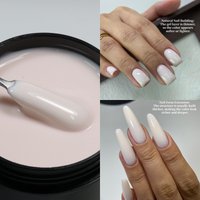 MSHARE 150g Milky Ice Nude Medium Liquid Nail Extension Gel Acrygel Builder Nail Construction Gel Self Level Soak Off TPO Free