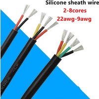 Silicone Sheathed Cable Wire 22 20 18 17 15 13 9 7awg 2-8 Core High And Low Temperature Resistance Soft Signal Wire Power Cable