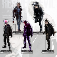 New Resident Evil Requiem Leon Scott Kennedy 15CM Anime Acrylic Stand keychain Figure cosplay Desk Decor Collect gifts