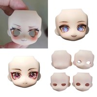 Ob11 Ob22 Blank Face GSC Handmade Faceplates Open Eyes White Magic Change Clay Face Replacement DIY Doll Accessories