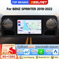 OSSURET Bestseller 10,1 Zoll mit Snapdragon 6115 Octa-Core Android 14 Autoradio für BENZ SPRINTER 2018-2022 Kabelloses CarPlay Android Auto 4G WiFi 6 Autoradio Optional 1080P AHD 360 Panorama-Kamera