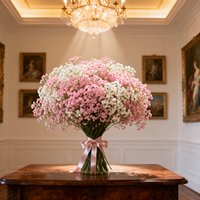 1380 Flowers Bundle - Realistic Touch Artificial Gynocardia Flower Bouquet with Geminensis Hybrid Variety, Starry Gynocardia