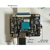 6" LS060R1SX01 6 inch 1440x2560 IPS LCD LED Panel Horizontal screen 2560X1440 + HDMI-compatible Type-C MIPI Controller Board DIY