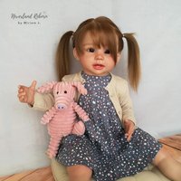 18 Inch Bonnie Newborn Full Body Silicone Vinyl Reborn Baby Doll Lifelike Toddler Stand Girl Doll Princess
