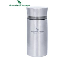 Boundless Voyage Titanium Vacuum Flask Insulated Bottle Portable Car Travel Coffee Tea Cup 280ml, Keeps Hot or Cold Ti3014D