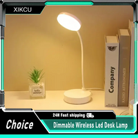 3 Levels Dimmable Wireless Led Desk Lamp Touch Night Light USB Rechargeable Touch Lamp For Room Study Office LED Table Lamps