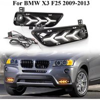For BMW X3 F25 2009 2010 2011 2012 2013 LED DRL Headlights Daytime Running Lights Upgrade Fog Lights for BMW X3 F25 2009-2013